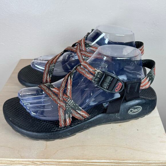CHACO Sandals WOMEN'S Patriot Dream Stars and Stripes Double Strap Size 9 - Picture 4 of 11